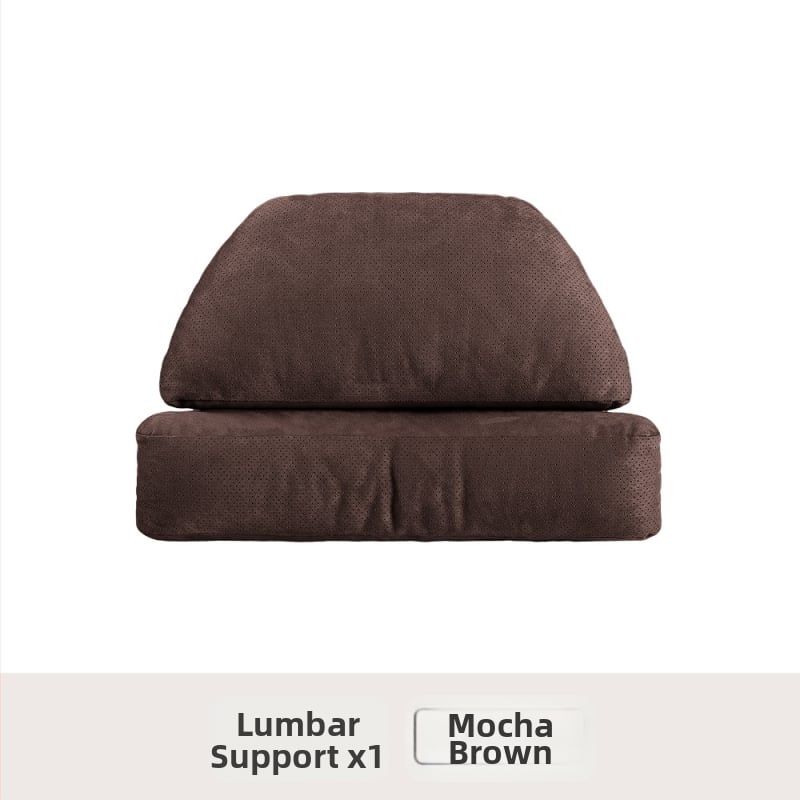 Автомобилен подглавник за шията с лумбална опора – универсален, еленска кожа, биокотон пълнител, за всички сезони, оригинален стил