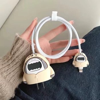 Защитен калъф за Apple 18W/20W бързо зареждане, екологично PVC, карикатурен дизайн