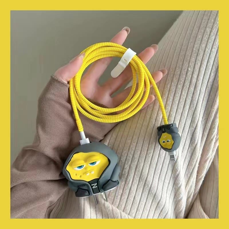 Защитен калъф за Apple 18W/20W бързо зареждане, екологично PVC, карикатурен дизайн