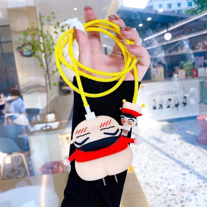 Защитен калъф за Apple 18W/20W бързо зареждане, екологично PVC, карикатурен дизайн