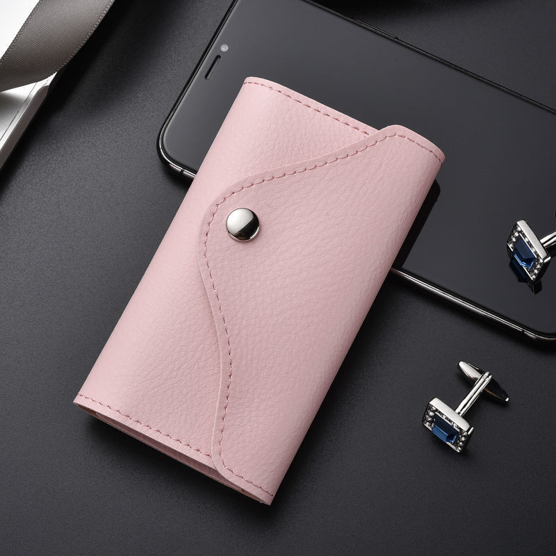 Etui pentru chei pentru bărbați, material PU, căptușeală din piele de vită, depozitare acasă