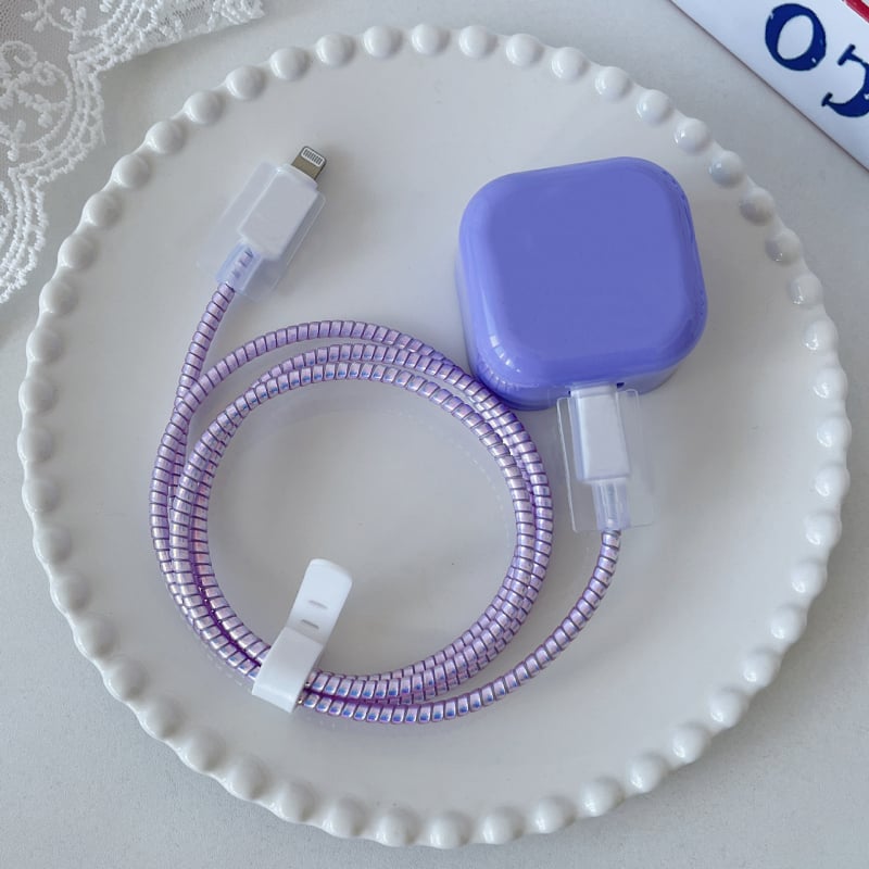 Apple 20W UK защитен капак за бързо зареждане — TPU материал, дизайн с сърце, съвместим с Apple