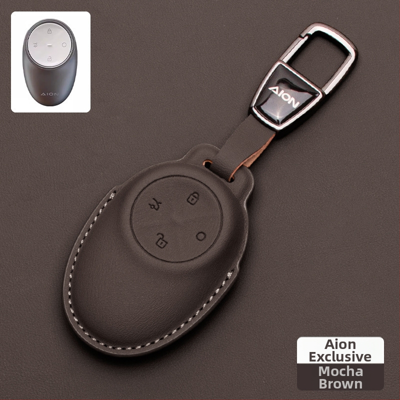 Kožený obal na kľúč pre AION V Tyrannosaurus, značky Yibo, jednoduchý štýl, prispôsobiteľné (Značka: Yibo; Materiál: Koža; Štýl: Jednoduchý; Prispôsobenie: ÁNO)