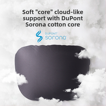 Автомобилен възглавник за глава с Dupont био-флийс пълнеж, велурено покритие, геометричен модел, лумбална опора, за всички сезони, прост стил