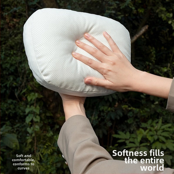 Автомобилен възглавник за глава с Dupont био-флийс пълнеж, велурено покритие, геометричен модел, лумбална опора, за всички сезони, прост стил