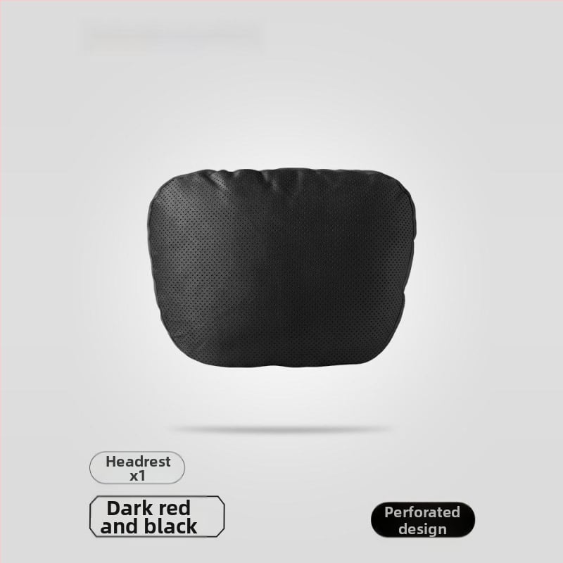 Автомобилен възглавник за глава с Dupont био-флийс пълнеж, велурено покритие, геометричен модел, лумбална опора, за всички сезони, прост стил
