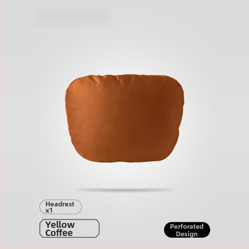 Автомобилен възглавник за глава с Dupont био-флийс пълнеж, велурено покритие, геометричен модел, лумбална опора, за всички сезони, прост стил