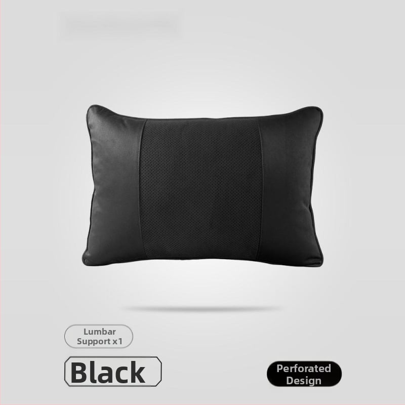 Автомобилен възглавник за глава с Dupont био-флийс пълнеж, велурено покритие, геометричен модел, лумбална опора, за всички сезони, прост стил