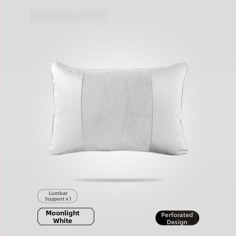 Автомобилен възглавник за глава с Dupont био-флийс пълнеж, велурено покритие, геометричен модел, лумбална опора, за всички сезони, прост стил