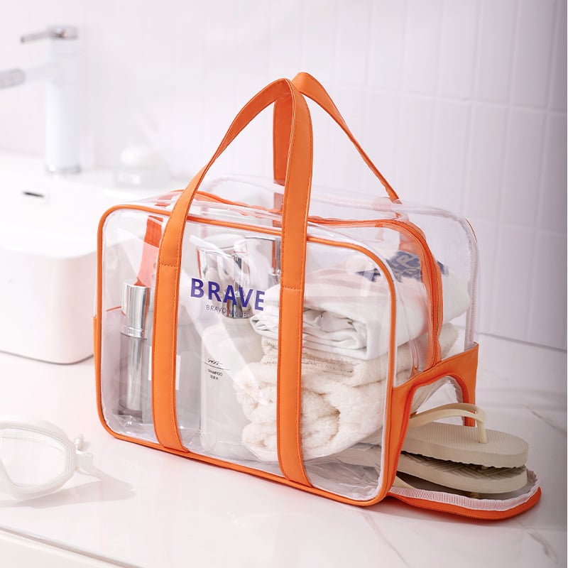 Beilian Crystal Series kubična PVC torba za plažu – višestruka torba za kozmetiku i putovanja