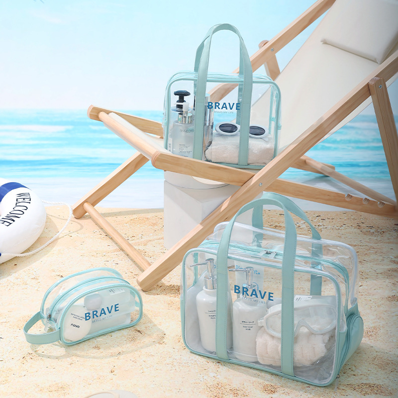 Beilian Crystal Series kubična PVC torba za plažu – višestruka torba za kozmetiku i putovanja