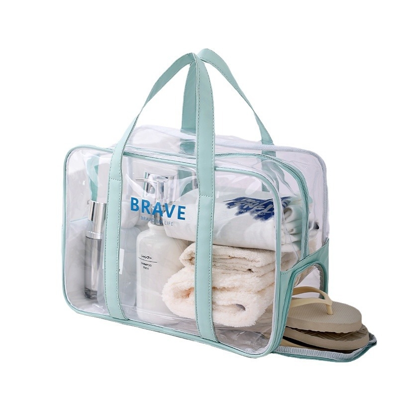 Beilian Crystal Series kubična PVC torba za plažu – višestruka torba za kozmetiku i putovanja