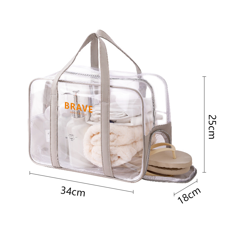 Beilian Crystal Series kubična PVC torba za plažu – višestruka torba za kozmetiku i putovanja