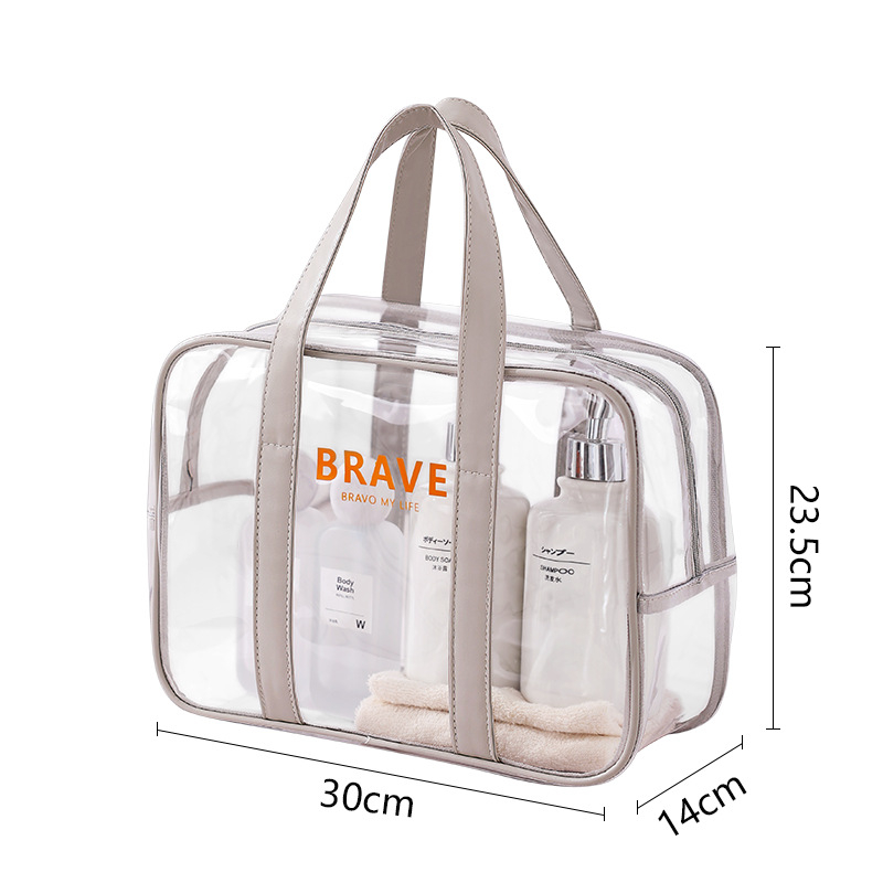 Beilian Crystal Series kubična PVC torba za plažu – višestruka torba za kozmetiku i putovanja