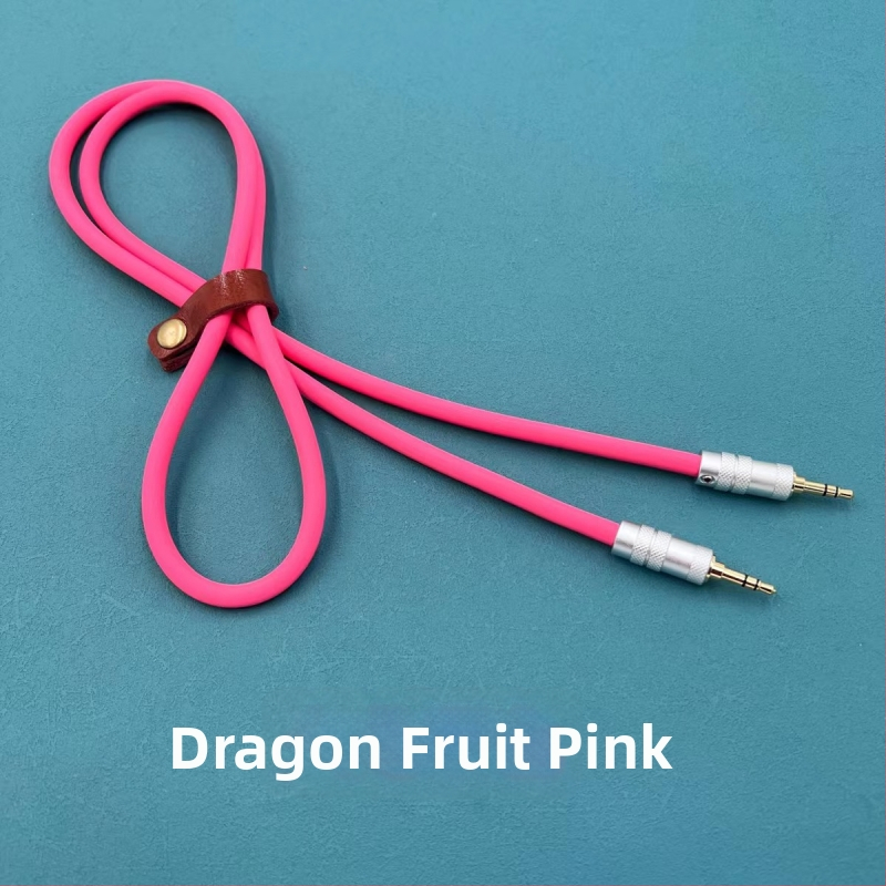 3,5 mm na 3,5 mm AUX audio kábel, 3-žilový, pozlátené, silikónové jadro, model KBT3235, ručná výroba, CCC certifikovaný, kompatibilný s Apple