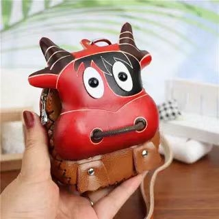 Kožna crossbody torbica za novčanik s motivom životinja, pretinac za ruž i ključeve, 12 znamenja zodijaka, kompaktna torba preko ramena