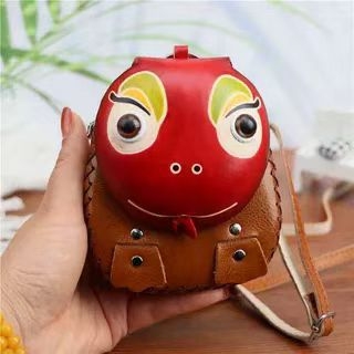 Kožna crossbody torbica za novčanik s motivom životinja, pretinac za ruž i ključeve, 12 znamenja zodijaka, kompaktna torba preko ramena