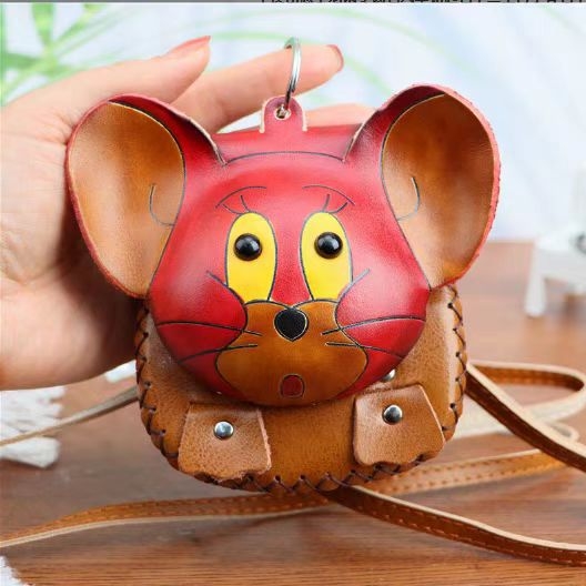 Kožna crossbody torbica za novčanik s motivom životinja, pretinac za ruž i ključeve, 12 znamenja zodijaka, kompaktna torba preko ramena