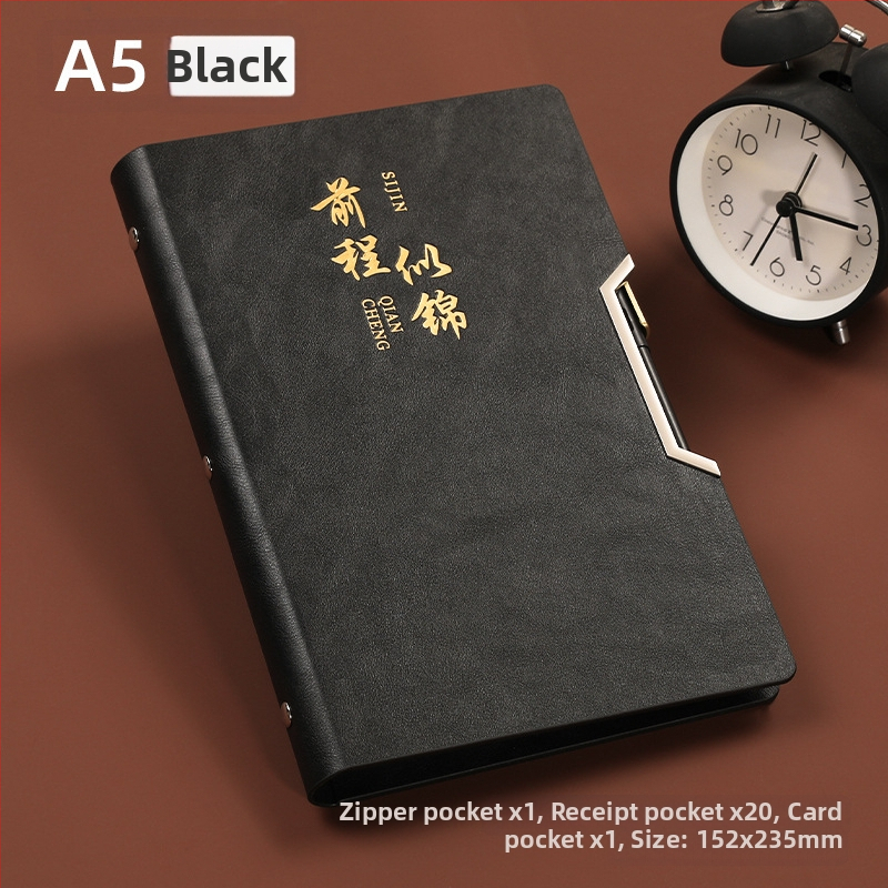 Rēķinu organizators – mīksta ādas mapīte ar logotipa pielāgošanas iespēju