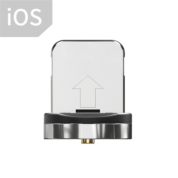 Μαγνητικό καλώδιο δεδομένων με περιστρεφόμενη κεφαλή 540°, υποστηρίζει Lightning, Micro USB και Type-C, γρήγορη φόρτιση έως 2A, υφαντή σχεδίαση