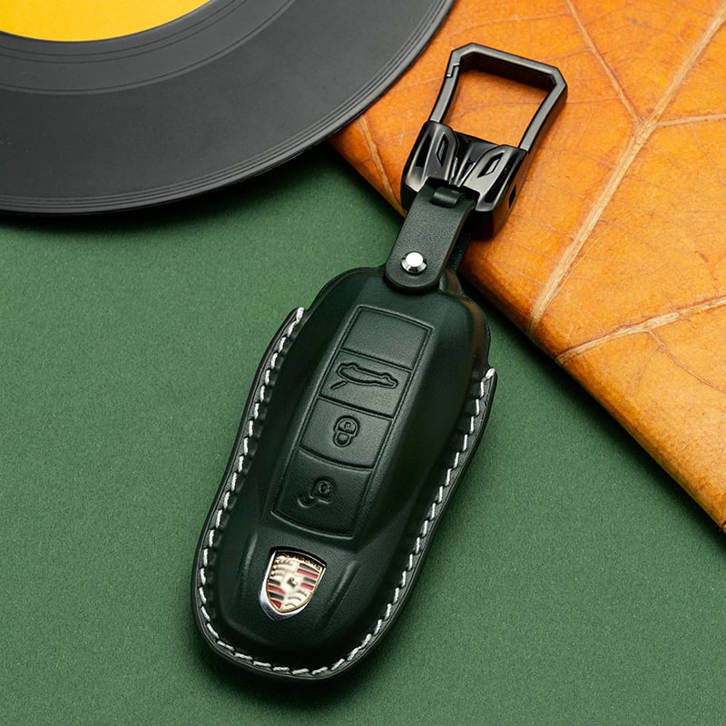 Porsche kulcstartó tok Pinker – marhabőr, magas minőség