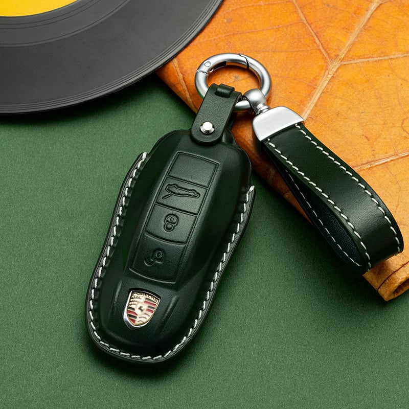 Porsche kulcstartó tok Pinker – marhabőr, magas minőség