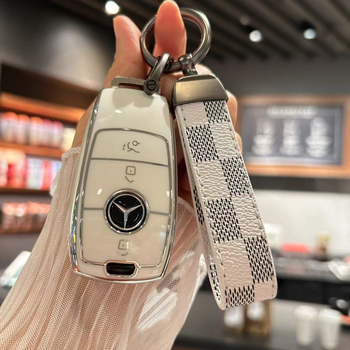 Navlaka za ključ Mercedes-Benz – TPU, jednostavan stil, prilagodljiv; kompatibilno s E300L, C260L, C200L, A200L, GLE, GLC300L, GLA200