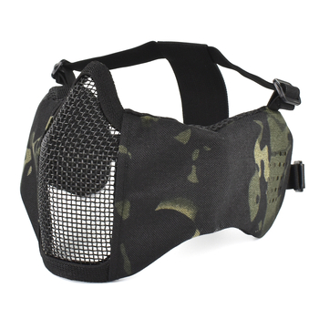 Lovasmaszk, fél-arc taktikai acéldrót kerettel, DuPont anyag, 100 g