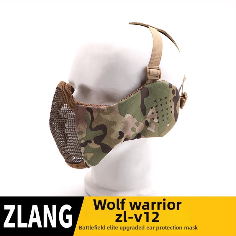 Lovasmaszk, fél-arc taktikai acéldrót kerettel, DuPont anyag, 100 g