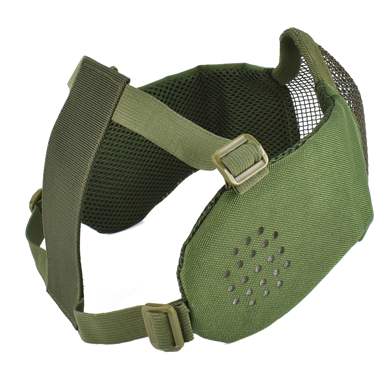 Lovasmaszk, fél-arc taktikai acéldrót kerettel, DuPont anyag, 100 g