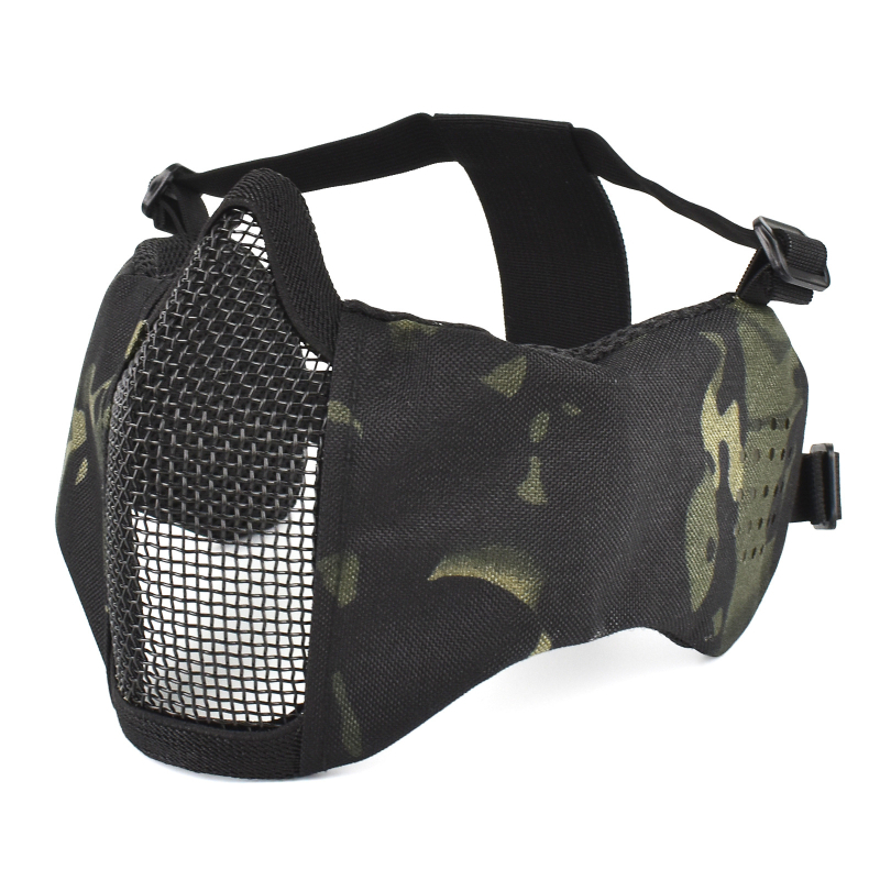 Lovasmaszk, fél-arc taktikai acéldrót kerettel, DuPont anyag, 100 g