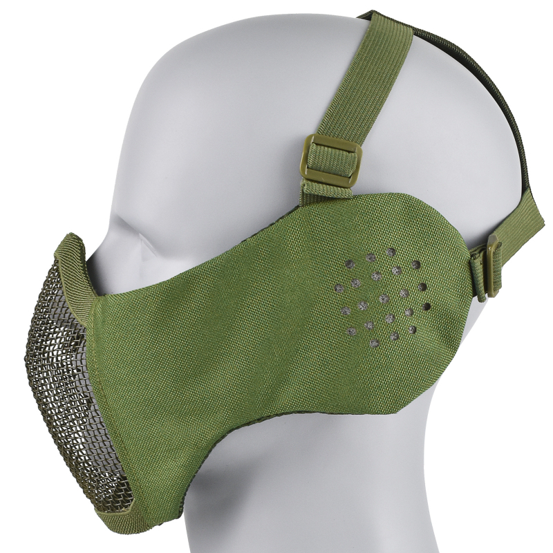 Lovasmaszk, fél-arc taktikai acéldrót kerettel, DuPont anyag, 100 g