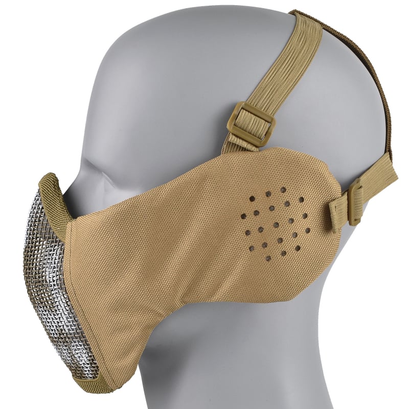 Lovasmaszk, fél-arc taktikai acéldrót kerettel, DuPont anyag, 100 g