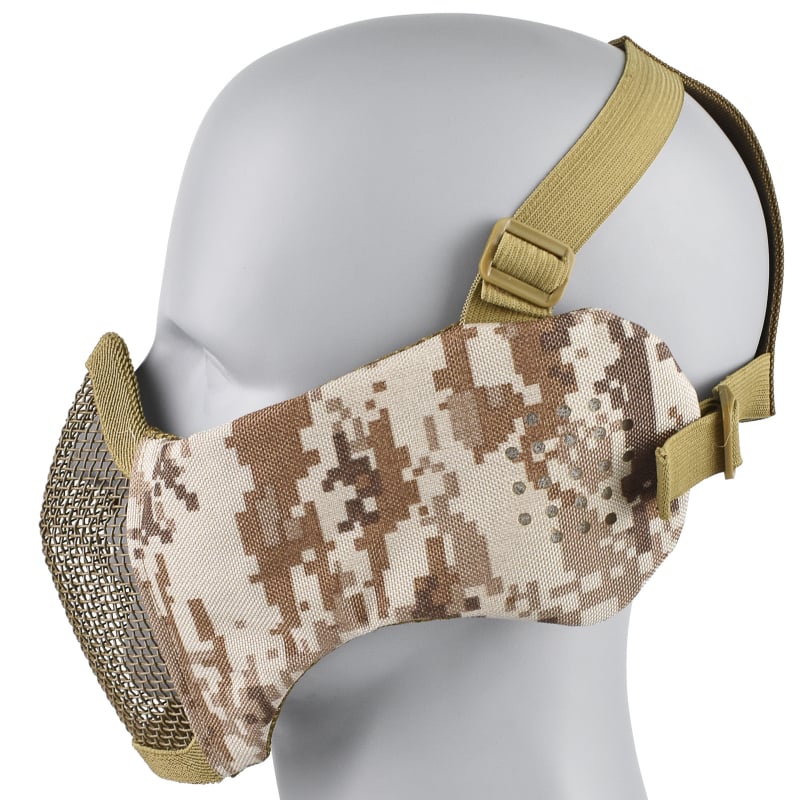 Lovasmaszk, fél-arc taktikai acéldrót kerettel, DuPont anyag, 100 g