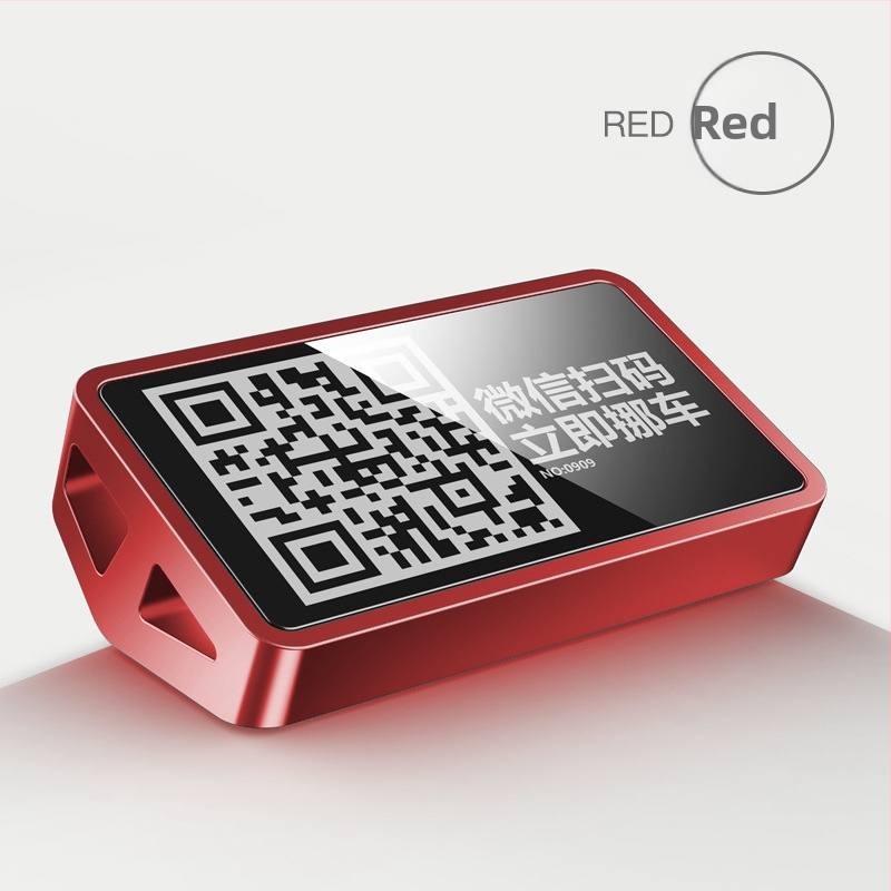 Metalna privremena tablica za parkiranje s QR kodom – dvodimenzionalni kod, otisnuto logo, model: Scan Yard Stop Sign