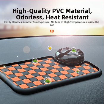 Baviss Többfunkciós csúszásmentes autómatrac telefontartóval és ideiglenes parkolótáblával, PVC (Termékkód: B-61)