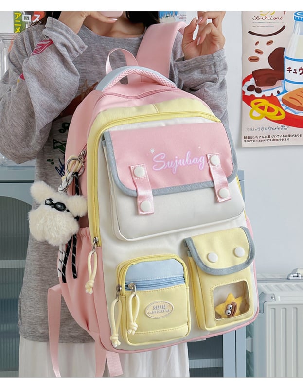 Unisex Nylon Ruksak Velikog Kapaciteta, Prozračan i Ultra Lagani Laptop Ruksak Za Srednju i Višu Školu