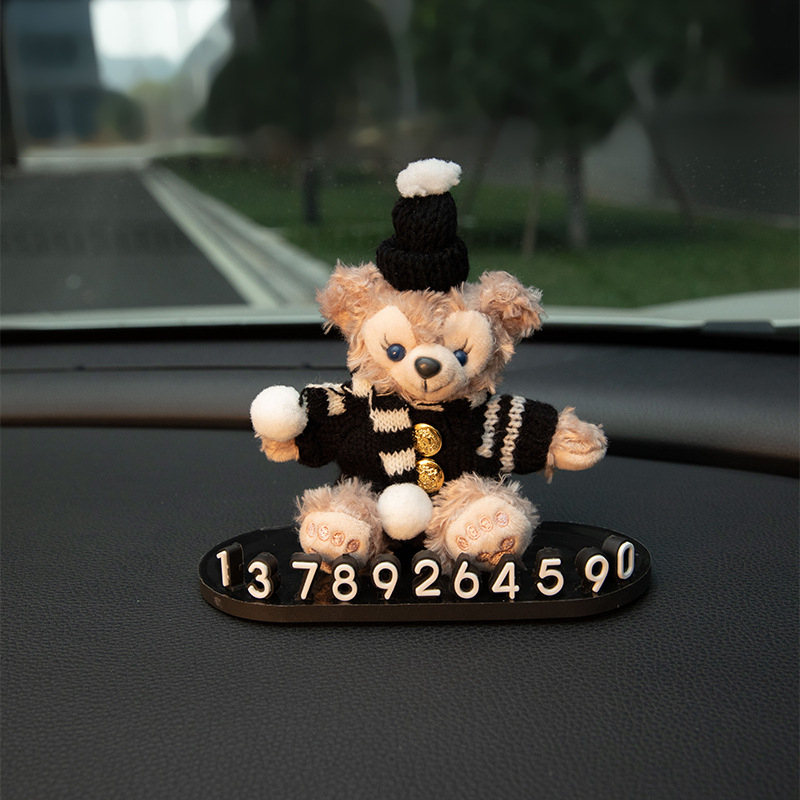 Ideiglenes parkolási jel autóhoz mozgatható digitális kijelzővel — személyre szabott autó kiegészítő | Modell AL945301970242 | Márka Shuai Hao