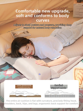 Saltea gonflabilă pentru camping în aer liber - covoraș de podea portabil pentru cort, umflare automată, compatibil cu mașina, Capacitate 1–3 persoane, Greutate netă 3 kg, Material Chun Yongfang