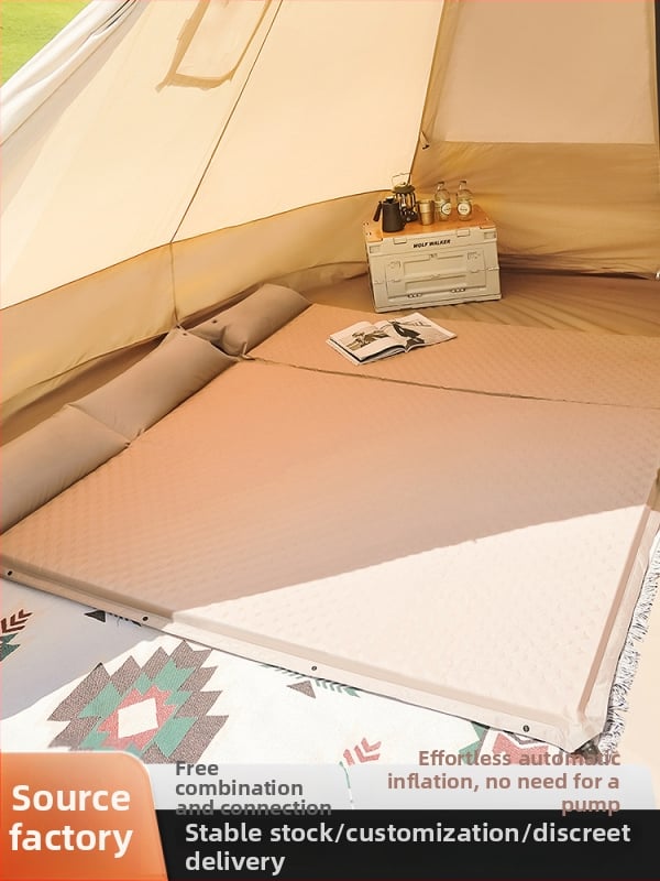 Saltea gonflabilă pentru camping în aer liber - covoraș de podea portabil pentru cort, umflare automată, compatibil cu mașina, Capacitate 1–3 persoane, Greutate netă 3 kg, Material Chun Yongfang