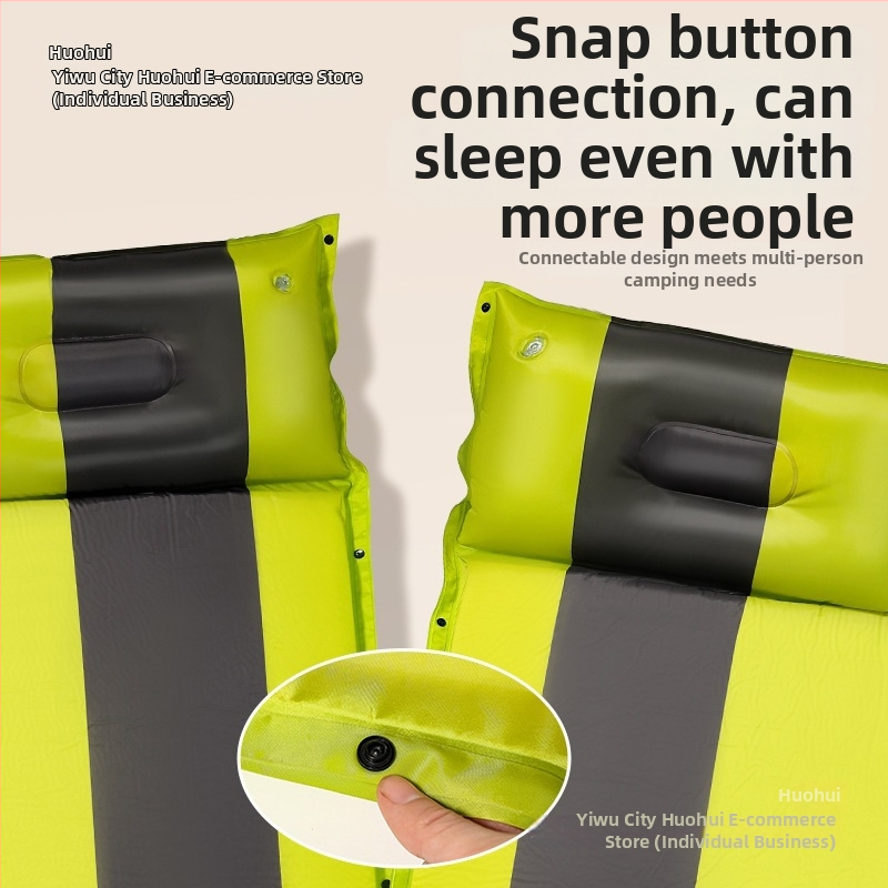 Automatiškai pripučiamas piknikų kilimėlis su šilko gėlių raštu, 2,6 kg, tinka automobiliui ir stovyklavimui