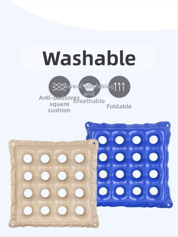 Dekubitų prevencijos oro pagalvė sėdėjimui, pripučiamas, kvėpuojantis, biurui, invalide vežimėliui, namams ir automobiliui • PVC • Modelis: 9 skylės, 16 skylių, 25 skylės • Gamintojas: Yihe Network • Dėžės kiekis: 60