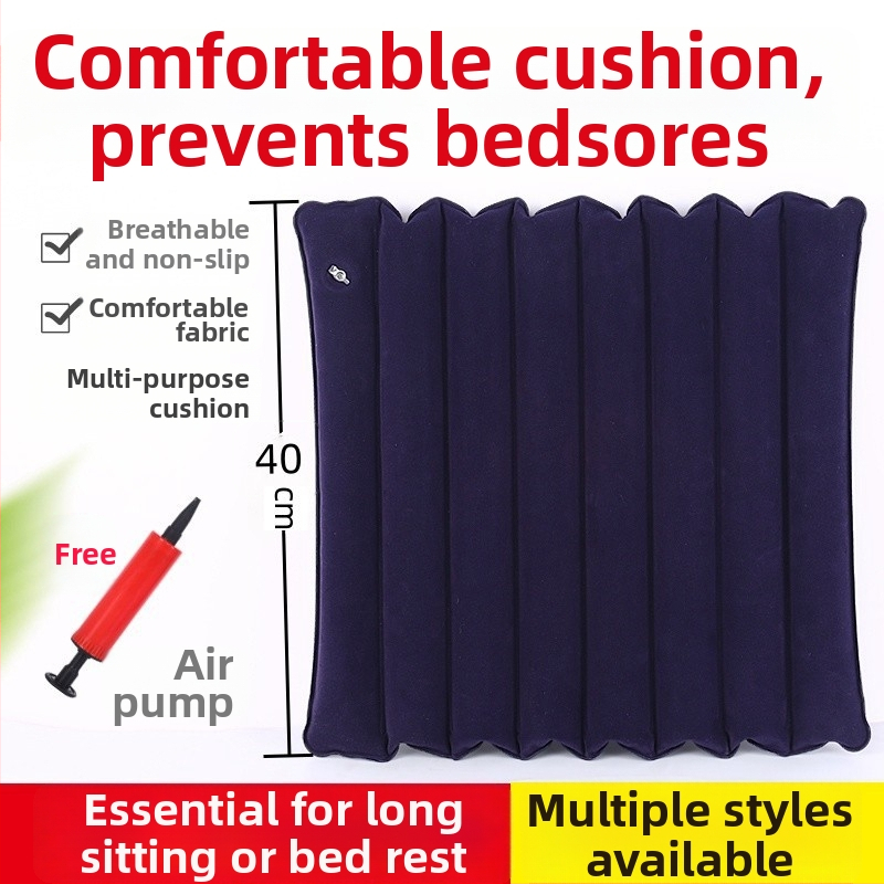Dekubitų prevencijos oro pagalvė sėdėjimui, pripučiamas, kvėpuojantis, biurui, invalide vežimėliui, namams ir automobiliui • PVC • Modelis: 9 skylės, 16 skylių, 25 skylės • Gamintojas: Yihe Network • Dėžės kiekis: 60