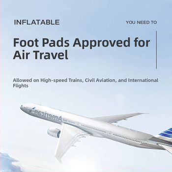 Bridgeon ZJM-AY030 Pārvadājamā gaisa kāju atbalsta ar PVC flokēšanu, biezums 0,45 mm, izmēri 42×30×32 cm, svars 330–600 g