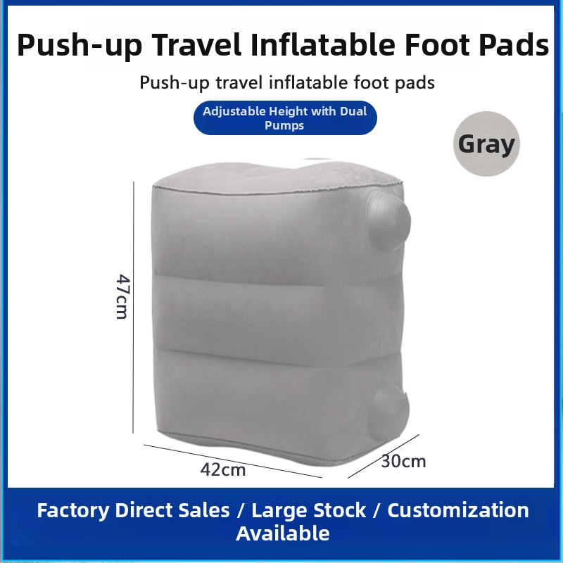 Bridgeon ZJM-AY030 Pārvadājamā gaisa kāju atbalsta ar PVC flokēšanu, biezums 0,45 mm, izmēri 42×30×32 cm, svars 330–600 g