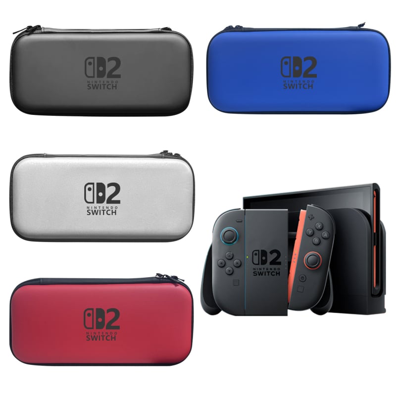 Switch2 tvrdi zaščitni kućište za pohranu s EVA zaštitom, PU+EVA materijalima, sitotisak reljef, za Nintendo Switch