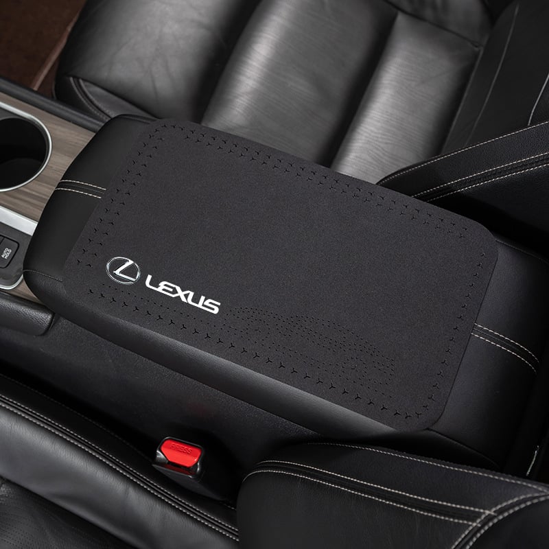 Lexus ES350h, RX, UX, NX400h autó könyöktámasz párna – középső csúszásmentes burkolat, PVC anyag, testreszabható kivitelezés, logó nyomtatva