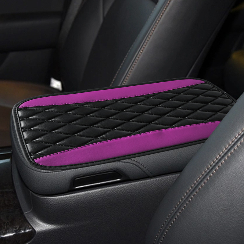 Kožni jastučić za pretinac naslona automobila, Mocha Chi, univerzalna kompatibilnost, šivani 3D dizajn, kućište ručice automobila