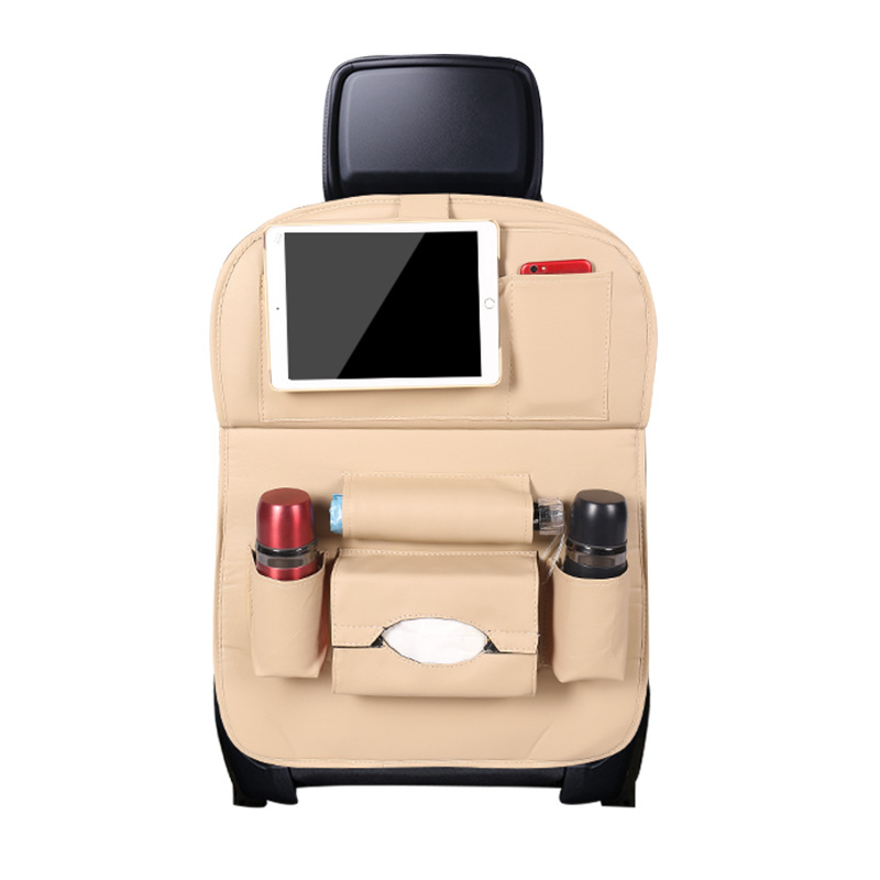 Δερμάτινος κρεμαστός οργανωτής για το πίσω κάθισμα αυτοκινήτου – αδιάβροχος, με μεγάλη χωρητικότητα, δυνατότητα εκτύπωσης λογότυπου
