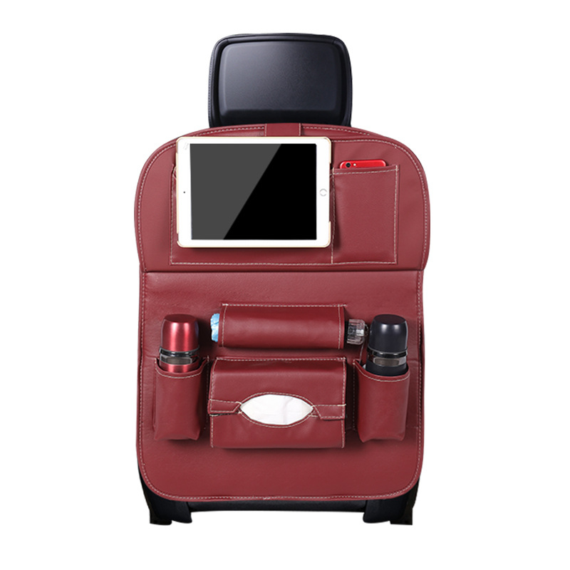 Δερμάτινος κρεμαστός οργανωτής για το πίσω κάθισμα αυτοκινήτου – αδιάβροχος, με μεγάλη χωρητικότητα, δυνατότητα εκτύπωσης λογότυπου